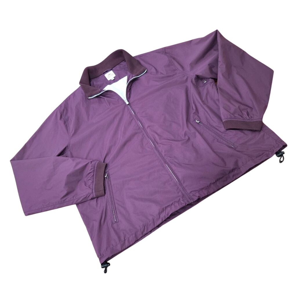 Peter Millar Plum Full-Zip Jacket Windbreaker Jacket Size XXL